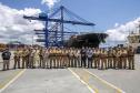 Trabalho de segurança do Porto de Paranaguá pauta aula prática do Curso Superior da PMPR