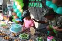 No Litoral, policiais militares realizam sonho de fã mirim em festa de aniversário
