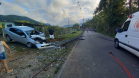 Após acidente na estrada da Codonga, BPMOA faz transporte de vítima até Paranaguá 