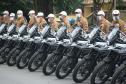 Batalhão de Trânsito completa 70 anos e recebe 45 novas motocicletas durante solenidade em Curitiba
