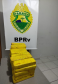 BPRv apreende 37 quilos de maconha ao abordar ônibus de viagem em Sertanópolis, no Norte do estado