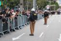 Tropas da Polícia Militar participam do desfile cívico-militar alusivo ao Dia da Independência. 