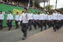 Tropas da Polícia Militar participam do desfile cívico-militar alusivo ao Dia da Independência. 