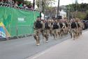 Tropas da Polícia Militar participam do desfile cívico-militar alusivo ao Dia da Independência. 