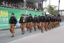 Tropas da Polícia Militar participam do desfile cívico-militar alusivo ao Dia da Independência. 