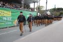 Tropas da Polícia Militar participam do desfile cívico-militar alusivo ao Dia da Independência. 