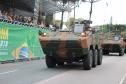 Tropas da Polícia Militar participam do desfile cívico-militar alusivo ao Dia da Independência. 