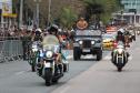 Tropas da Polícia Militar participam do desfile cívico-militar alusivo ao Dia da Independência. 