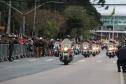 Tropas da Polícia Militar participam do desfile cívico-militar alusivo ao Dia da Independência. 