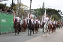 Tropas da Polícia Militar participam do desfile cívico-militar alusivo ao Dia da Independência. 