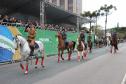 Tropas da Polícia Militar participam do desfile cívico-militar alusivo ao Dia da Independência. 
