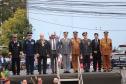 Tropas da Polícia Militar participam do desfile cívico-militar alusivo ao Dia da Independência. 