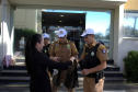 BPTRAN RECEBE VISITA DE RECÉM-NASCIDO SALVA POR POLICIAIS