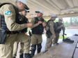 POLICIAIS MILITARES DO BATALHÃO DE POLÍCIA DE TRÂNSITO PARTICIPAM DE INSTRUÇÃO DE ARMAS PORTÁTEIS