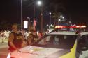 O policiamento ostensivo esteve presente nos locais de maior movimento, como praias, praças e eventos públicos, garantindo a segurança durante os shows e queima de fogos.
