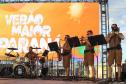 Banda da Polícia Militar do Paraná (PMPR) se apresentou no Palco Sunset