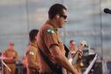 Banda da Polícia Militar do Paraná (PMPR) se apresentou no Palco Sunset