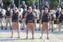 A atuação da PMPR contou com diversas modalidades de policiamento