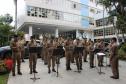 Durante a solenidade, a PMPR e a Banda da Polícia Militar do Paraná receberam reconhecimento pelo trabalho desenvolvido 