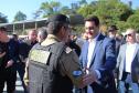 Investimento de R$ 63 milhões: Ratinho Junior entrega 431 motos e viaturas para a PMPR