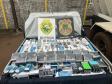 Polícia Militar do Paraná apreende veículo carregado com pacotes de cigarros e anabolizantes em Céu Azul