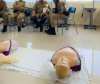 BPTran realiza instruções de Atendimento Pré-Hospitalar para policiais militares