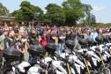 PMPR reúne mais de 500 motociclistas em passeio que marca os 171 anos da corporação