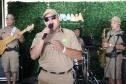 Banda da PMPR encanta público em apresentação inédita na Ilha do Mel