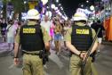 Alegria e proteção policial definem o penúltimo dia da folia em Guaratuba