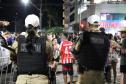 Alegria e proteção policial definem o penúltimo dia da folia em Guaratuba