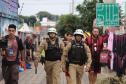 A atuação da PMPR teve início ainda nas primeiras horas da manhã, com reforço no policiamento desde as 8h até as 22H