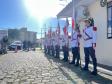  O ato marcou a entrega do comando do tenente-coronel Luiz Alexandre Murbach Soares ao major Paulo Fernando Pires Ribeiro