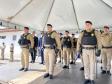  O ato marcou a entrega do comando do tenente-coronel Luiz Alexandre Murbach Soares ao major Paulo Fernando Pires Ribeiro