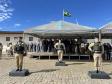  O ato marcou a entrega do comando do tenente-coronel Luiz Alexandre Murbach Soares ao major Paulo Fernando Pires Ribeiro