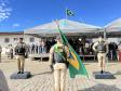  O ato marcou a entrega do comando do tenente-coronel Luiz Alexandre Murbach Soares ao major Paulo Fernando Pires Ribeiro
