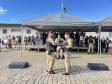  O ato marcou a entrega do comando do tenente-coronel Luiz Alexandre Murbach Soares ao major Paulo Fernando Pires Ribeiro