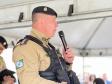  O ato marcou a entrega do comando do tenente-coronel Luiz Alexandre Murbach Soares ao major Paulo Fernando Pires Ribeiro