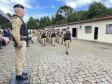  O ato marcou a entrega do comando do tenente-coronel Luiz Alexandre Murbach Soares ao major Paulo Fernando Pires Ribeiro
