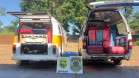 PM e PF apreendem veículos carregados com cigarros contrabandeados em Santa Helena