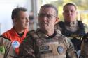 Na ocasião, o tenente-coronel Andrey Müller Iark transmitiu a função ao tenente-coronel Márcio Valim de Souza