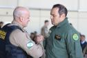 Na ocasião, o tenente-coronel Andrey Müller Iark transmitiu a função ao tenente-coronel Márcio Valim de Souza