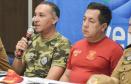 05 02 18 MatinhosDa esquerda para direitaCapitão Durval Tavares Junior Polícia AmbientalMajor Edson Oliveira Avila Subcomandante do 8ºGB