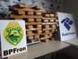 No Oeste do PR, BPFron apreende caixas de cigarros, veículos, embarcações e mais de 58 quilos de maconha

