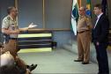 Curitiba, 23 de Fevereiro de 2018. 23-02-2018 SESP visita Comandante-Geral.