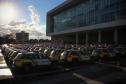 Curitiba, 05 de Abril de 2018.  Governador entrega novas viaturas em frente ao Palacio Iguaçu.