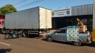 Carga de 60 mil pacotes de cigarros apreendidos pelo BPFron em Francisco Alves (PR)