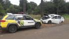 Trio é abordado e veículo recuperado pela PM em Guarapuava (PR); unidades de ecstasy são apreendidas

