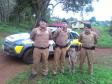 Menina de quatro anos ganha presente de policiais militares do Centro-Sul do Paraná