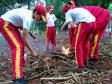Acampamento marca o final de semana de alunos do projeto Bombeiro Mirim no Norte Pioneiro do Estado