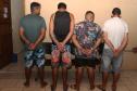 Câmeras de segurança auxiliam PM a prender grupo praticando tráfico em Ipanema, no Litoral do Paraná